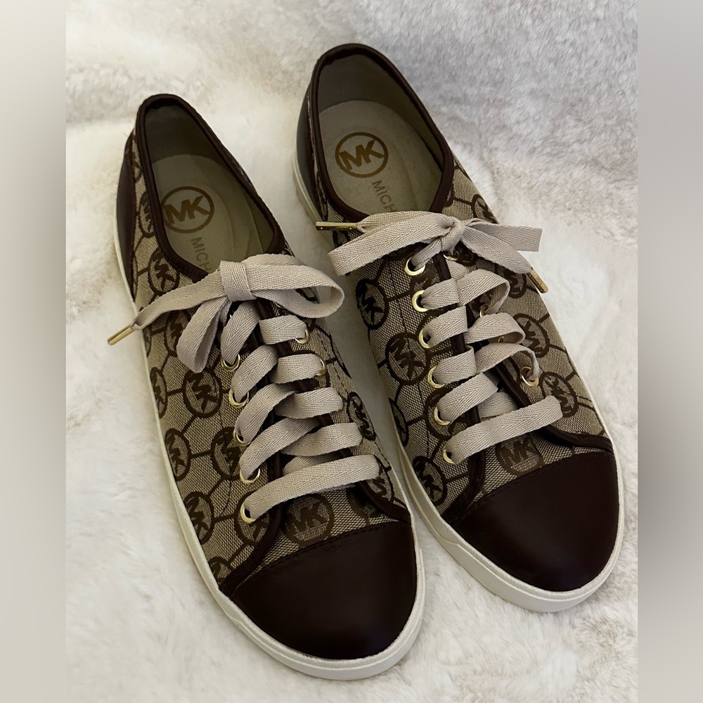 Michael Kors - Size 8.5 Signature Brown Sneaker Brand New!